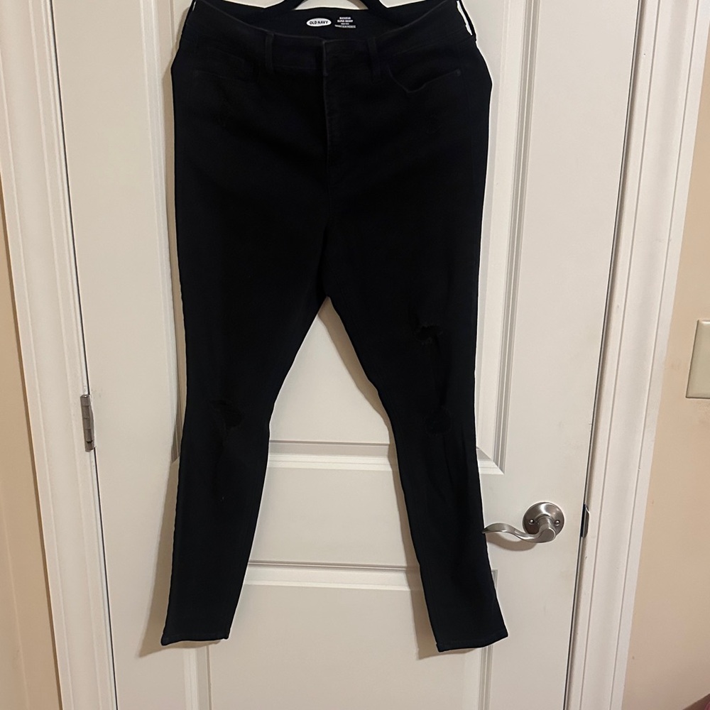 Old Navy High Rise Super Skinny Jeans - Black